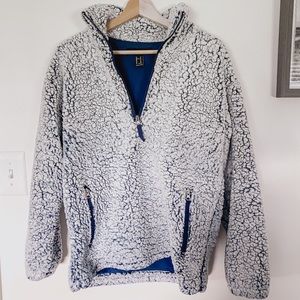 Blue Sherpa Quarter Zip